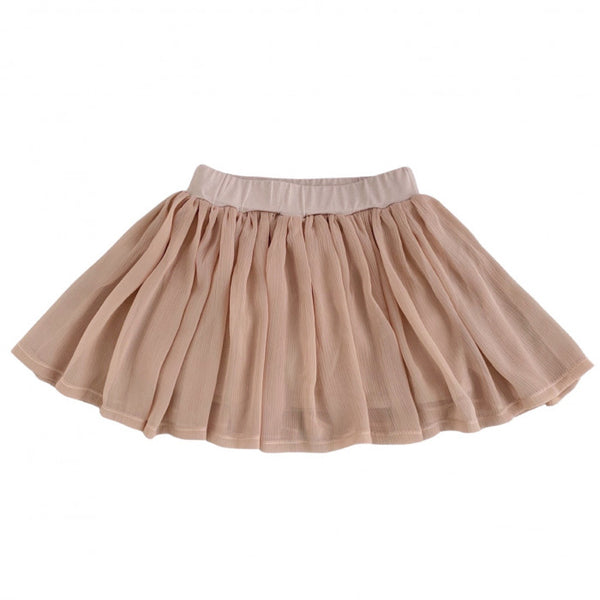 Pink crepe fabric skirt