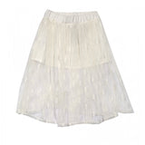 Filamentous cream skirt