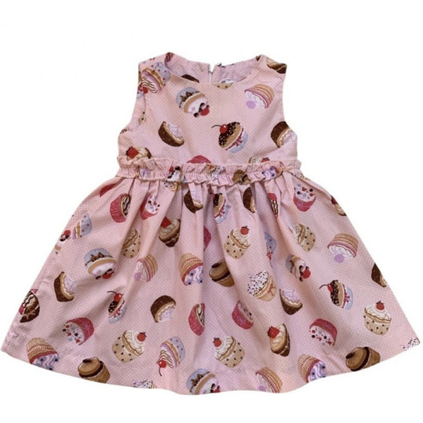 Cupcaked print dress