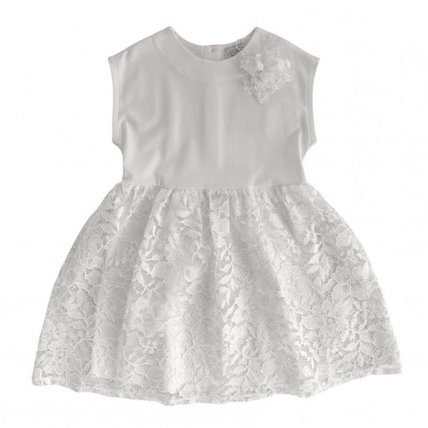 White lace skirt dress