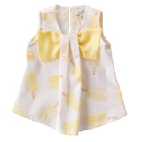YELLOW POPSICLES TOP WITH MAXI BOW