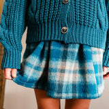 Checked pattern skirt