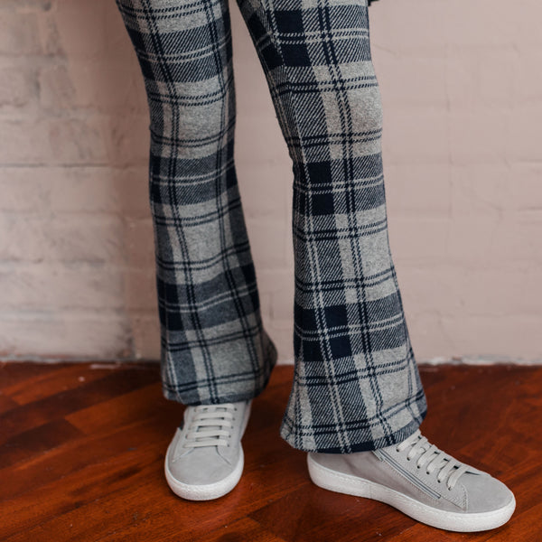 LEGGINGS FLARED A QUADRI