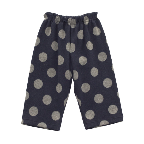Polka dots patterned slouchy trousers