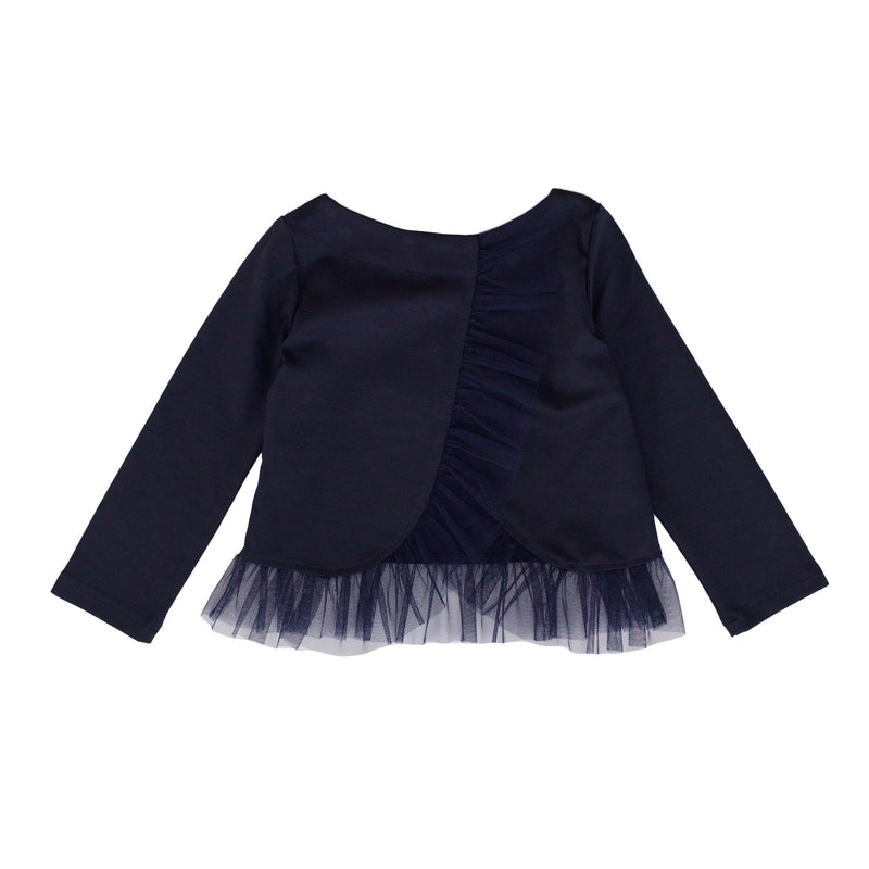 MAGLIA IN PUNTO MILANO VOLANT IN TULLE