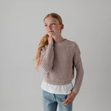PULLOVER KNITTED IN WIDE STITCH
