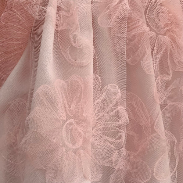 Tulle daisies embroidered dress