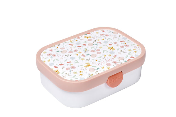 LUNCH BOX WITH FLOWERS & BUTTERFLIES DIVIDERS