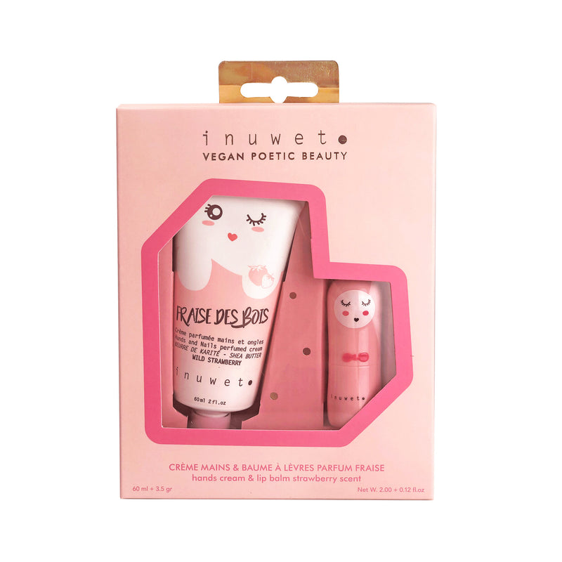 SET CREMA MANI E BALSAMO LABBRA ALLA FRAGOLA