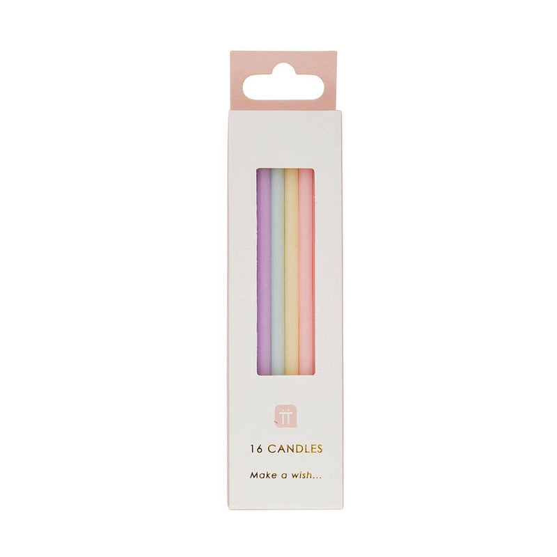 PASTEL COLOURED CANDLES